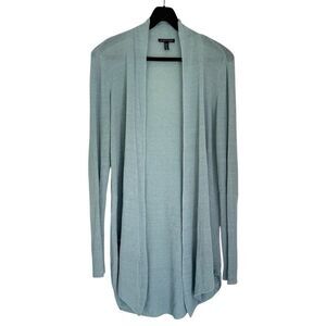 Eileen Fisher Light Blue Open Front Linen Cardigan Size Small